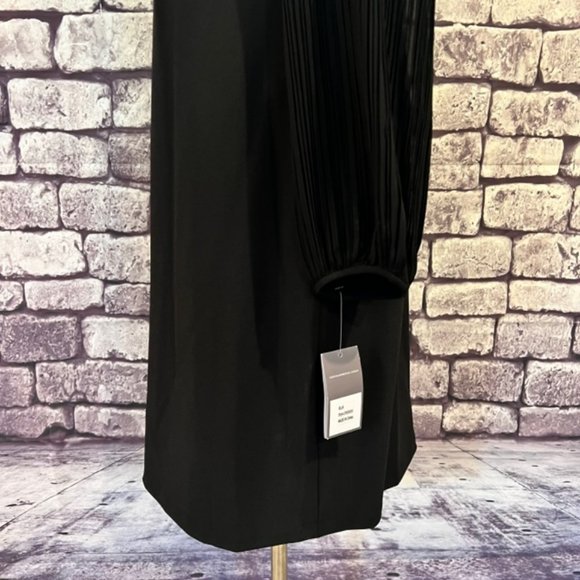 Donna Ricco NWT Black Long Sleeve Dress Size 14 - Picture 5 of 9